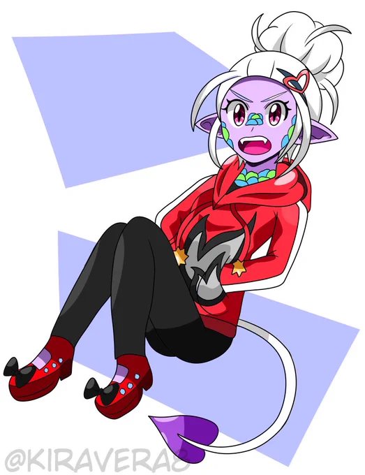 she doesn't have a name but... here she is! demon oc! https://t.co/aEbGB35bxC 