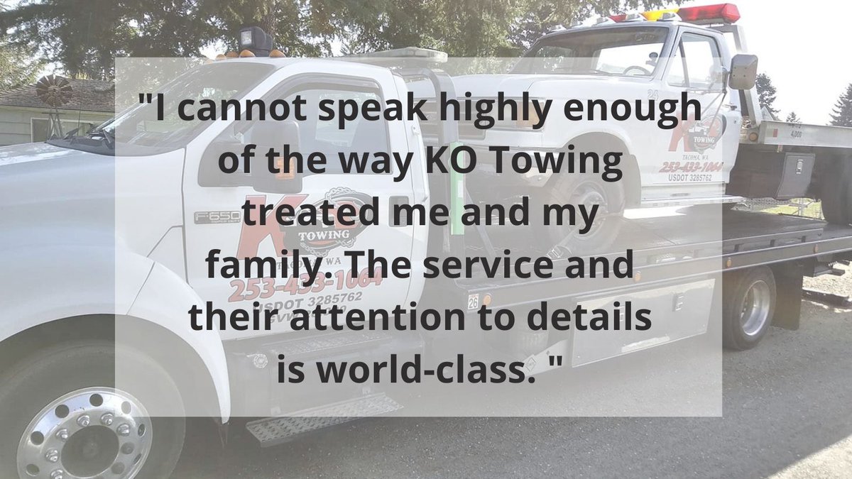 A message from our #happyclient, Thank you 💪🚗🚙🚚. 
#googlereviews #FiveStarRating #kotowing  #emergencytowingtacoma #roadsideassistancetacoma #lightdutytowing #carlockoutassistance #flatbedtowingtacoma #247roadsideassistance #longdistancetowing #FlatbedTowing #emergencytowing