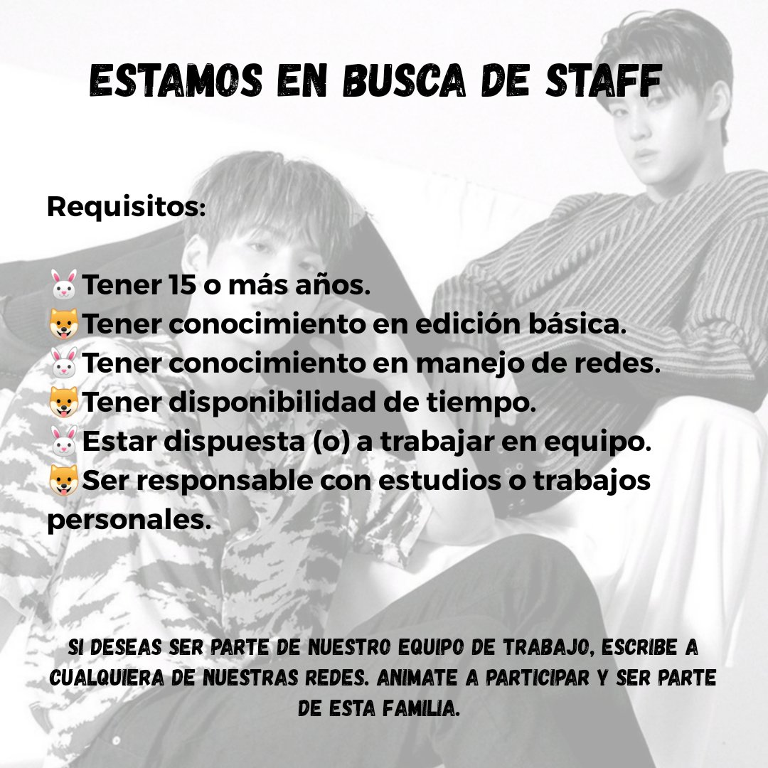 BofYou_Colombia's tweet photo. [📢] Estamos en busca de Staff.
Si deseas ser parte de nuestra familia envíanos un mensaje.
¡Animate Meet You!

#BOfYou #BOY #YUVIN #KOOKHEON #B_O_Y @official_bofyou

DLEX https://t.co/2wRP1aHcyi