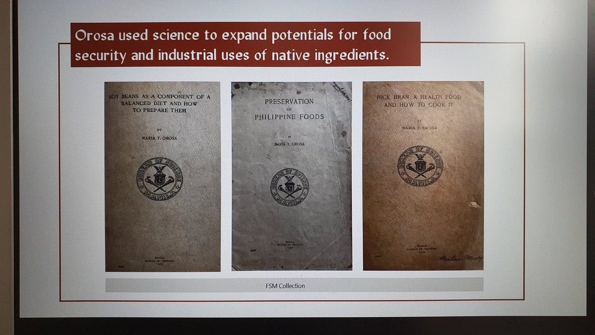 glycylserine's tweet image. Maria Orosa, Pinay chemist
#ScienceChatPH