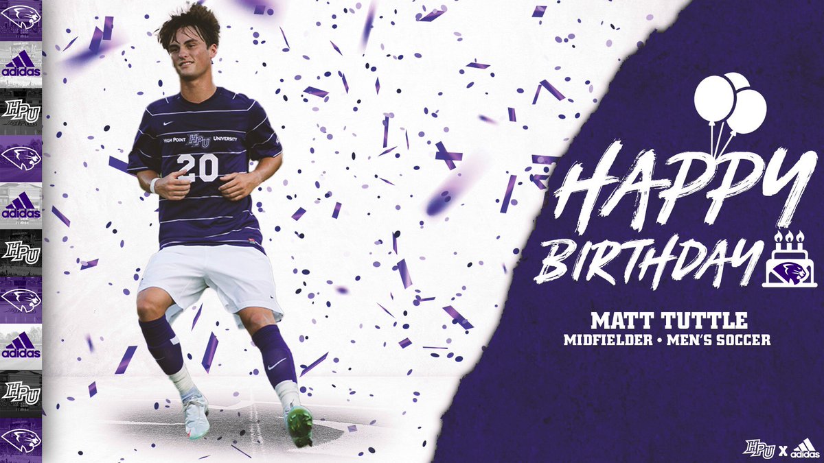 HPUMSOCCER's tweet photo. Better late than never... Happy Birthday @KingTutt7! 

This Panther birthday is brought to you by Archdale Bakery. #GoHPU https://t.co/bQB2GDntSA