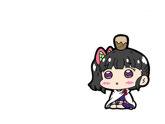 🍭みる❄静かに暮らしたいさんがTwitterに投稿した栗花落カナヲ(鬼滅の刃)のイラスト。
