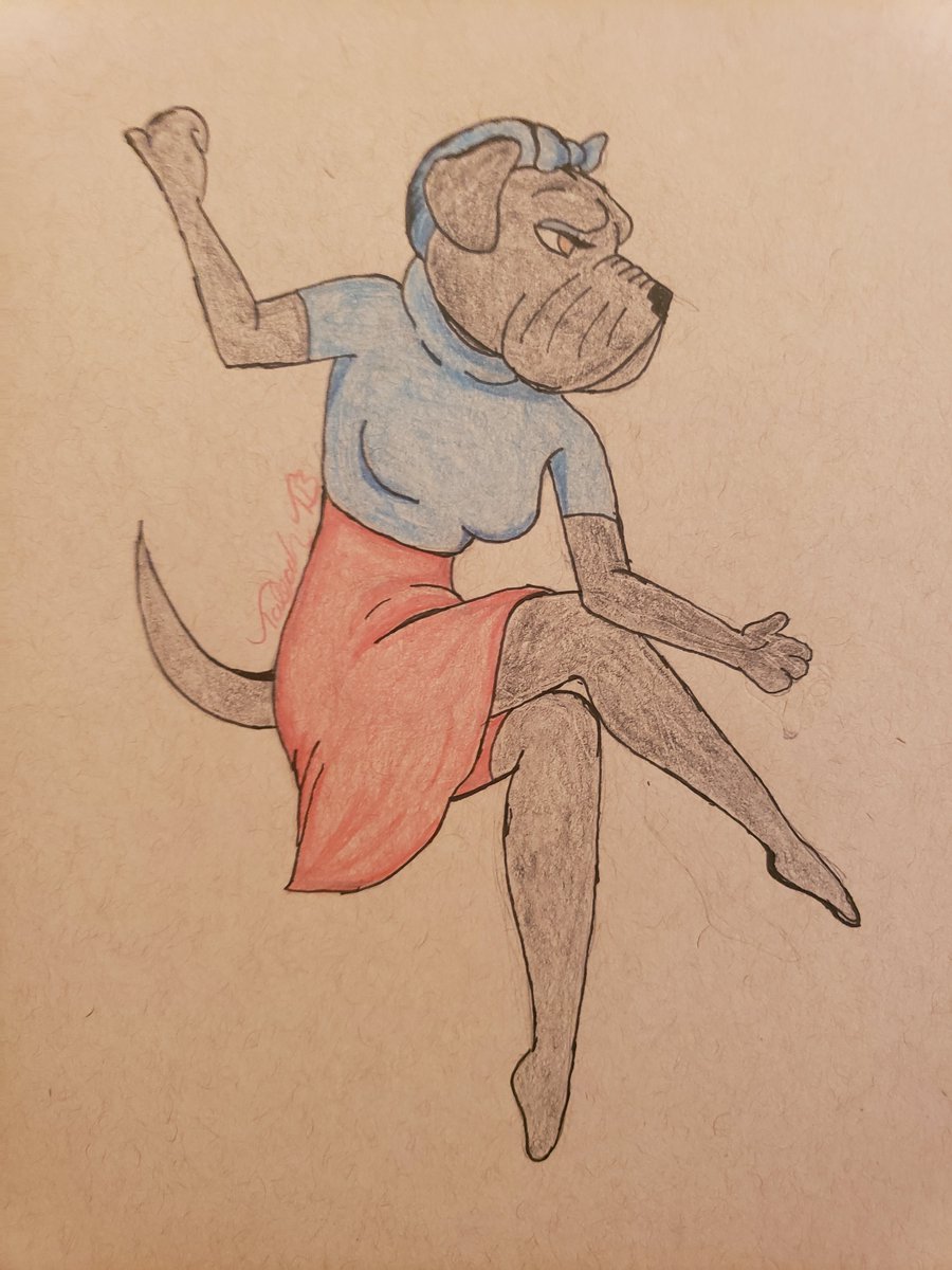 TrooBlees's tweet photo. https://t.co/kHQ2VoOxCB

#dogtober #furry #furryart #furries #furryfandom #ink #drawing #drawings #dog #japaneseterrier #1950s #pinup https://t.co/mHS3BrryBd