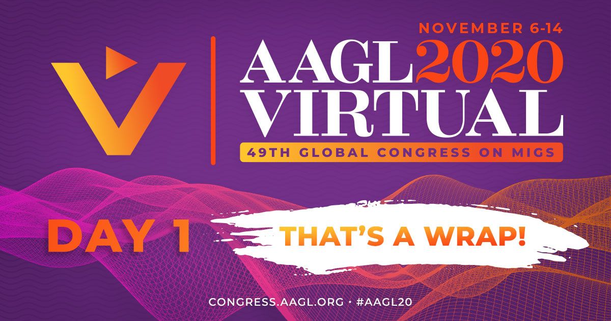 AAGL's tweet photo. And that's it for Day One of the AAGL Virtual Global Congress on MIGS! Reply with a GIF that best describes your day or learning experience at #AAGL20! https://t.co/vADT29AEMd