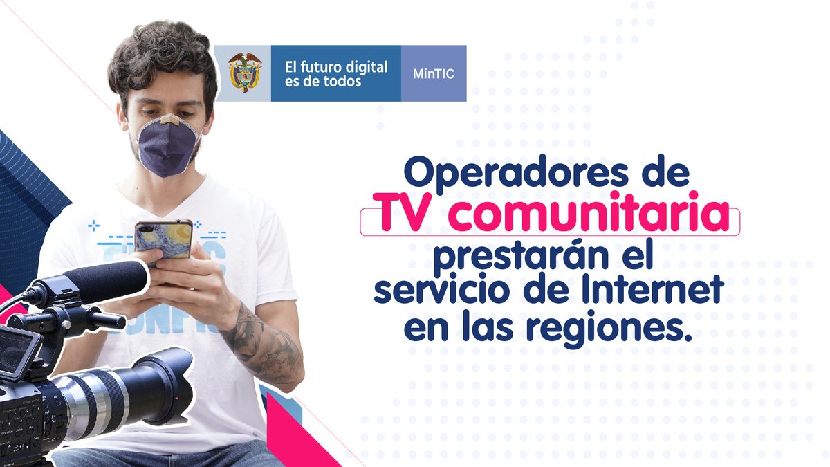 Ministerio_TIC's tweet photo. ¡Avanzamos en la reducción de la brecha digital en el país! El presidente @IvanDuque firmó el #Decreto1419 para que los operadores de TV comunitaria puedan prestar el servicio de Internet y queden exentos del pago de la contraprestación por 5 años. https://t.co/X22zUNFodg https://t.co/3GOrTHJqZO