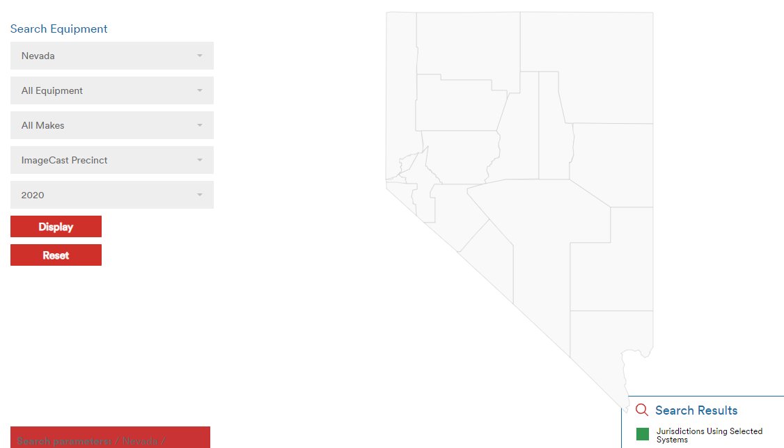 the entire state of Georgia. only Maricopa County in Arizona. nothing in Nevada, nothing in Wisconsin
