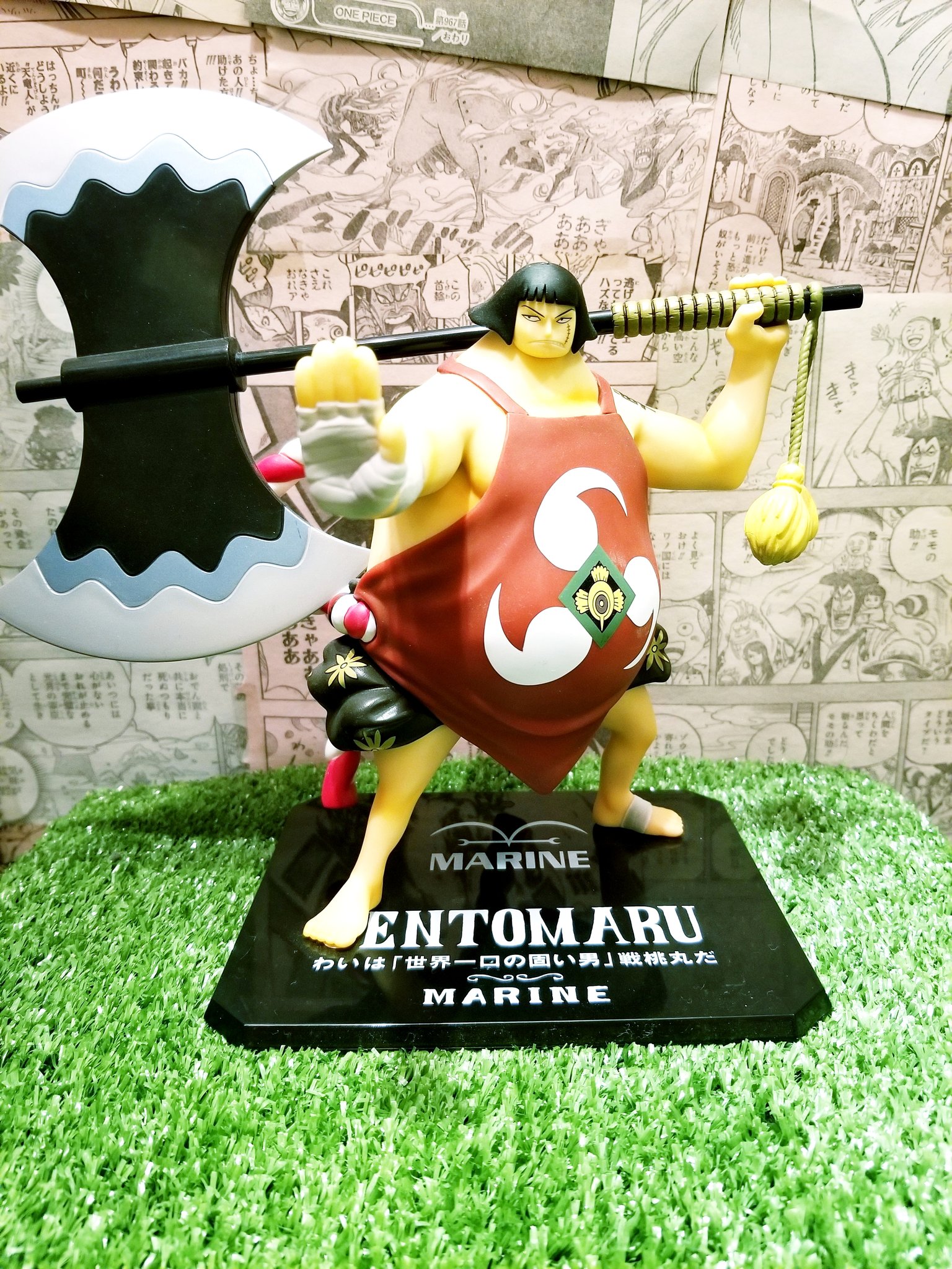 クマドリ ワンピースフィギュア愛好家 ワンピース Figuarts Zero 戦桃丸 サイズ16cm サイズはそれほど大きくねぇがパシフィスタ くま と並べるにゃあ丁度良いサイズで個人的には気にいってらぁ