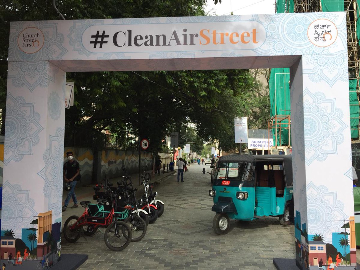churchstfirst's tweet photo. The stage is set for Bengaluru's first pedestrianised street. ChurchStreetFirst. And hopefully, more to follow with its success. #NammaBengaluru #CleanAirStreet #ChurchStreetFirst https://t.co/ypyL8QBIZg