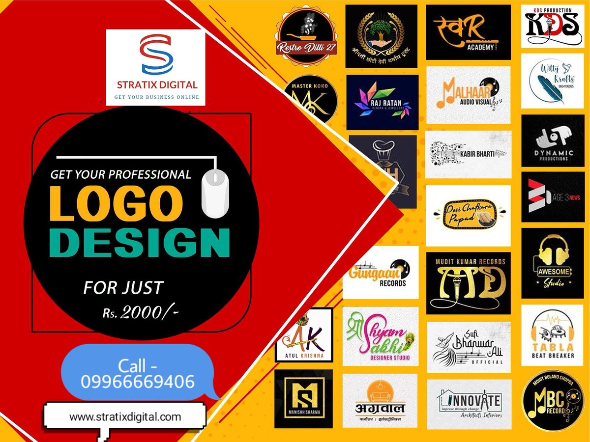 StratixDigital's tweet photo. A good #logo conveys #brand message. Branding talks your company's message to customers.

Get a professional #branding team for getting your branding efforts on point.

Know more @ https://t.co/qNyRbzVBBB  or call us /WhatsApp @+91-9966669406

#stratixdigital #marketing #Digital https://t.co/MvqKGb5Rsb