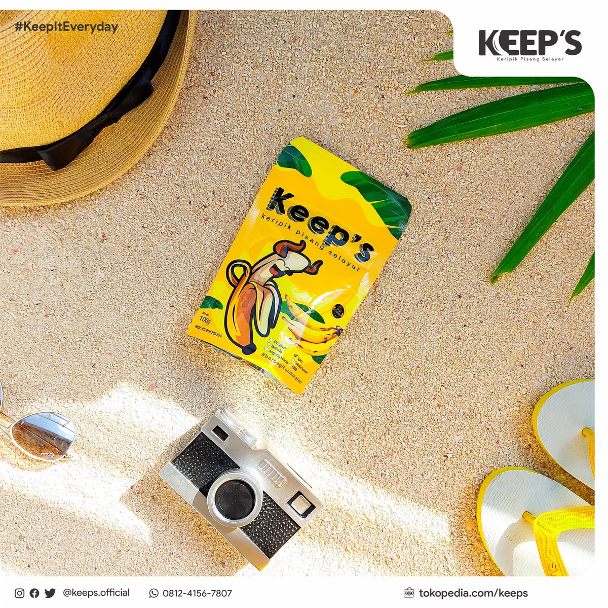 OfficialKeeps's tweet photo. #weekend ini kamu kemana?⁣⁣
⁣⁣
liburan? Jgn lupa bawa Keep’s yah saat liburan, supaya harimu makin menyenangkan..⁣⁣⁣
⁣⁣⁣
Apapun aktifitasmu pastinya tetap ditemani Keep’s

#selayarisland #instaselayar #keripikpisang ⁣
⁣
#niceday #itsfriday #happysaturday #sundays https://t.co/E8RpA8gOK0