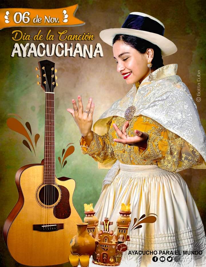 AyacuchoPM's tweet photo. FELIZ DIA DE LA CANCIÓN AYACUCHANA / 6 de Noviembre. https://t.co/wMMwVGAuIQ
