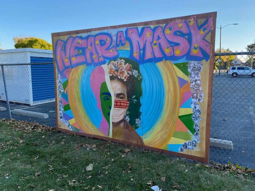 C_Health_C's tweet photo. Artist Enrique Murguia's mural has been installed next to the Southside Health Center in Reiske Park. Check it out in-person to see all of the great details!
.
#MKE #Milwaukee #MilwaukeeArt #WisconsinArt #Frida #FridaKahlo #MaksUpMKE #SpreadThisNotThat #MilwaukeeMural #Muralist https://t.co/eXS3XGl84j