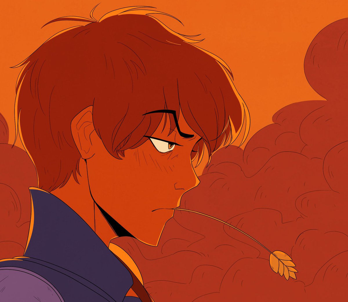 vistarya's tweet photo. #jetweek day 2: “trauma”
I read a headcanon once that said jet chews on grass/wheat to keep the taste of ash out of his mouth, and I’ve never really recovered from that https://t.co/LvQYGdbt81