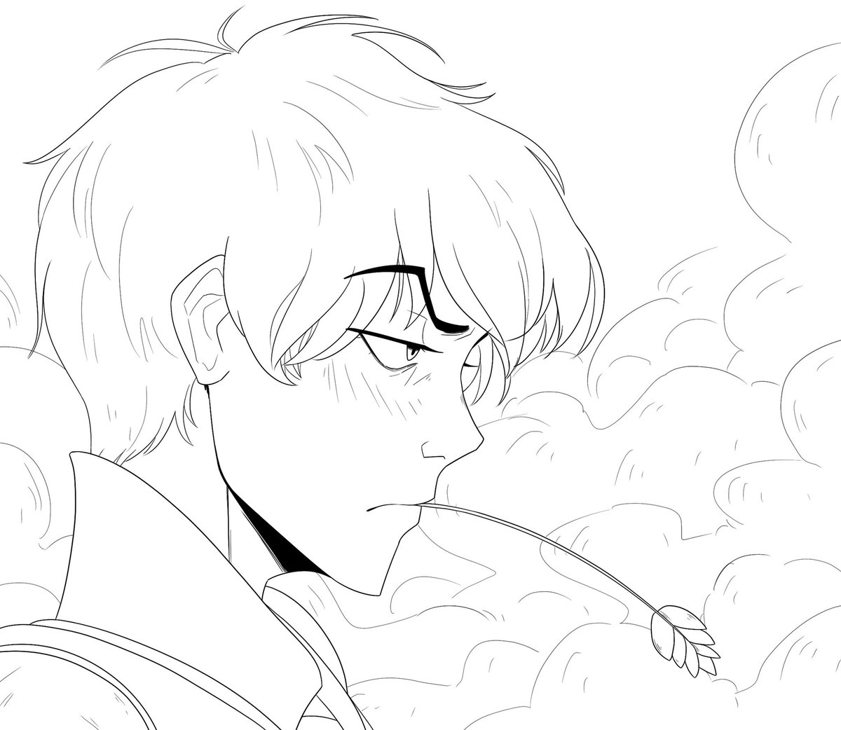 vistarya's tweet photo. #jetweek day 2: “trauma”
I read a headcanon once that said jet chews on grass/wheat to keep the taste of ash out of his mouth, and I’ve never really recovered from that https://t.co/LvQYGdbt81