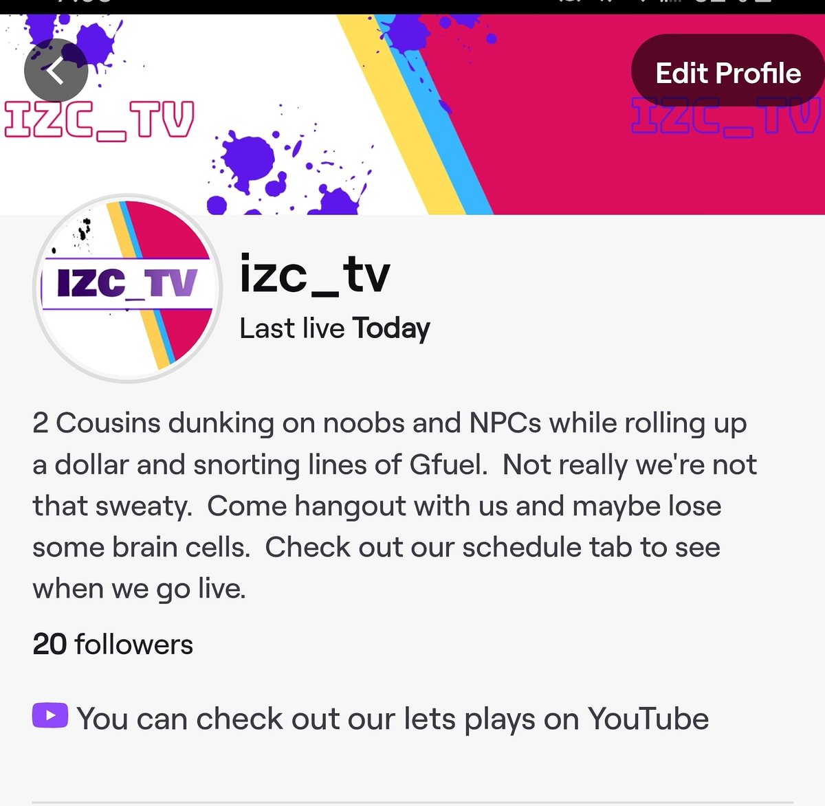 izc_tv's tweet photo. Thank you to everyone that helped us reach 20 followers on #twitch ❤❤
 #gaming #SmallStreamerCommunity
#videogamea https://t.co/T7NldiiANL