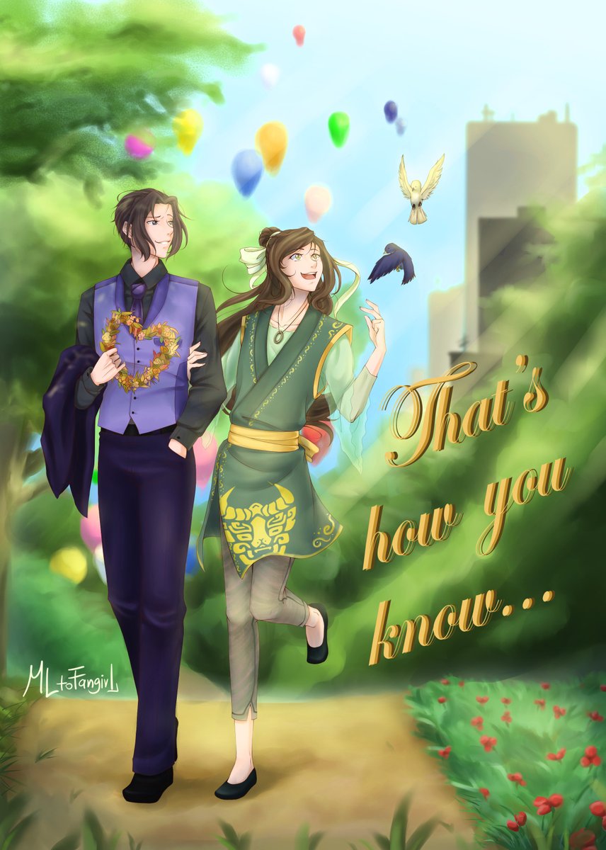 MLtoFangirl's tweet photo. Two #sangcheng pieces in two days!
Prompt was Disney AU, so Enchanted it is :D. My contribution to the amazing @sc_zine!

https://t.co/vPhzJDIBzi

#MoDaoZuShi #MDZS #魔道祖师 #JiangCheng #NieHuaisang https://t.co/I4DHrygMuR