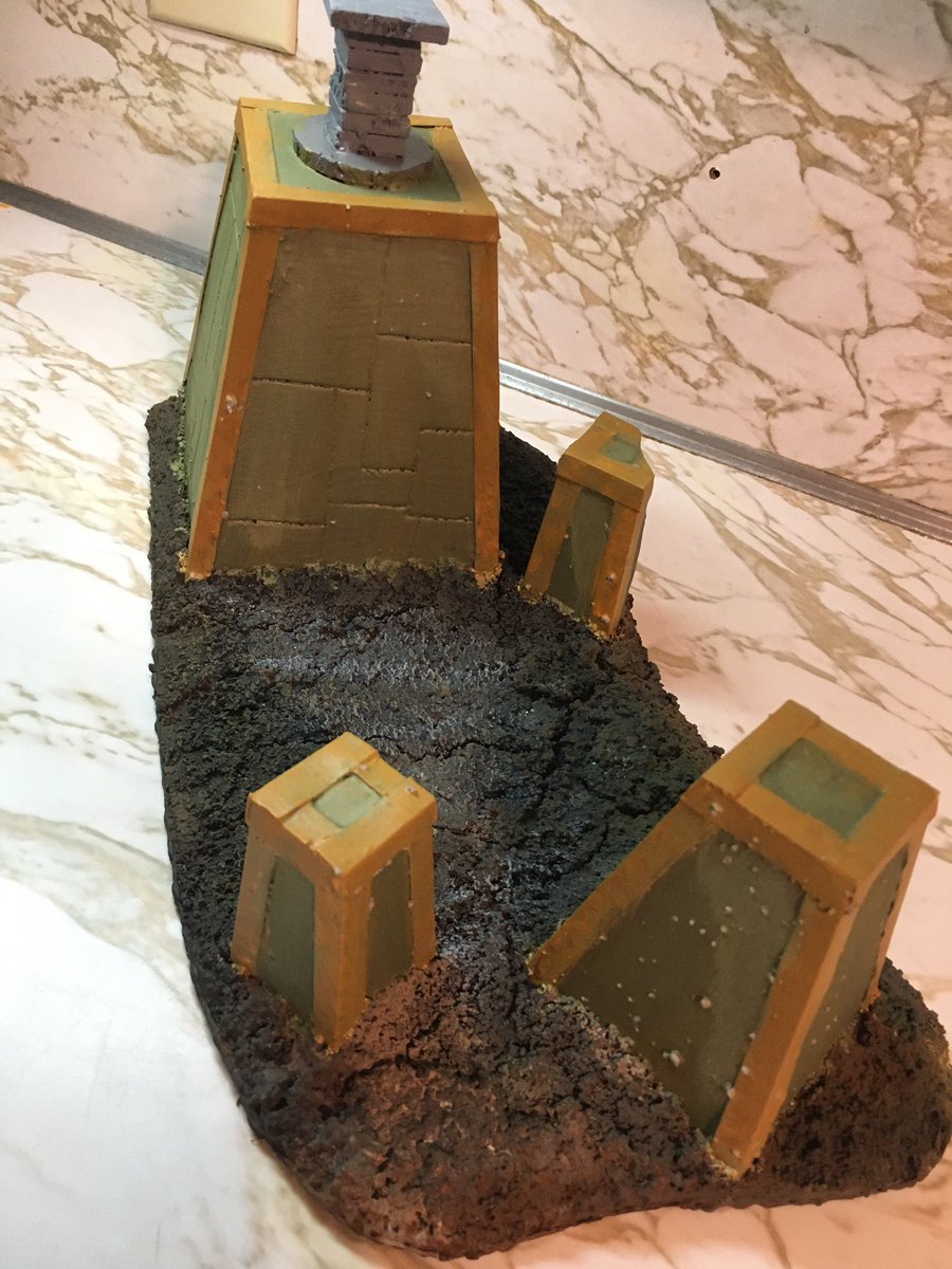 TartsTableTops's tweet photo. The current 2 Terrain pieces I’m working on for my table top games! They still aren’t done by far. One needs a watch tower and the other still needs a walk way~
#tabletopterrain #tabletopgames #WarhammerCommunity #warhammerterrain #customterrain #crafts https://t.co/TDtxVPFoI7