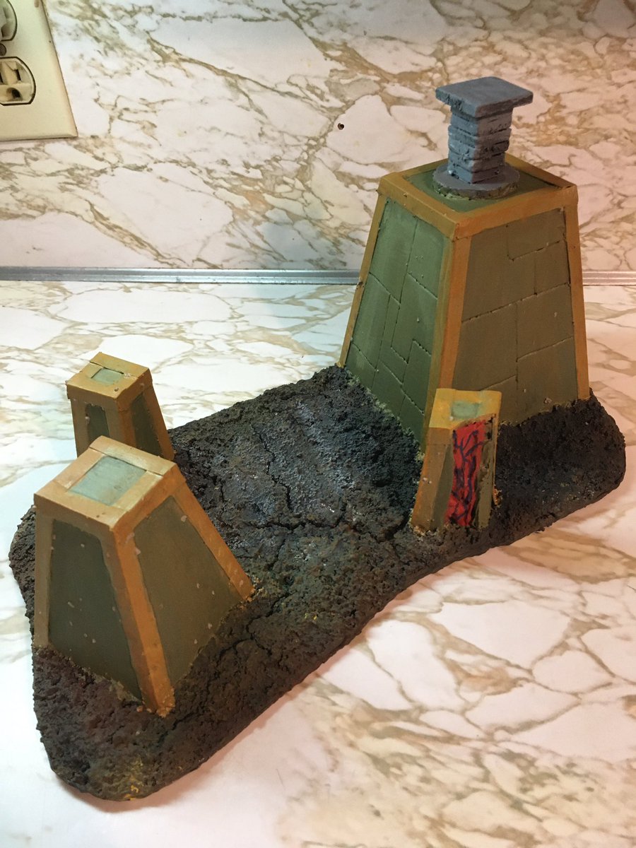 TartsTableTops's tweet photo. The current 2 Terrain pieces I’m working on for my table top games! They still aren’t done by far. One needs a watch tower and the other still needs a walk way~
#tabletopterrain #tabletopgames #WarhammerCommunity #warhammerterrain #customterrain #crafts https://t.co/TDtxVPFoI7
