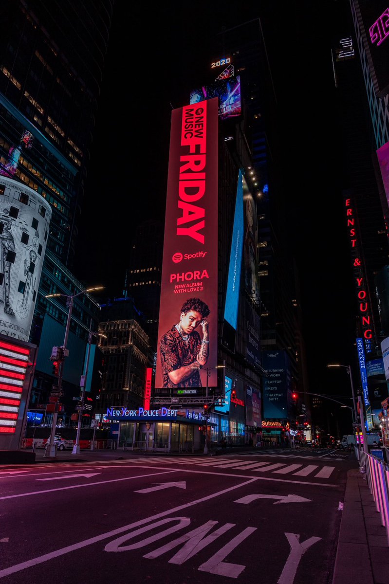 PHORAONE's tweet photo. Wow.... came such a long way. Billboard all the way in Times Square. Thank you @Spotify . Listen now! https://t.co/y3CkVfYEAl https://t.co/xBt9Xhk8cF