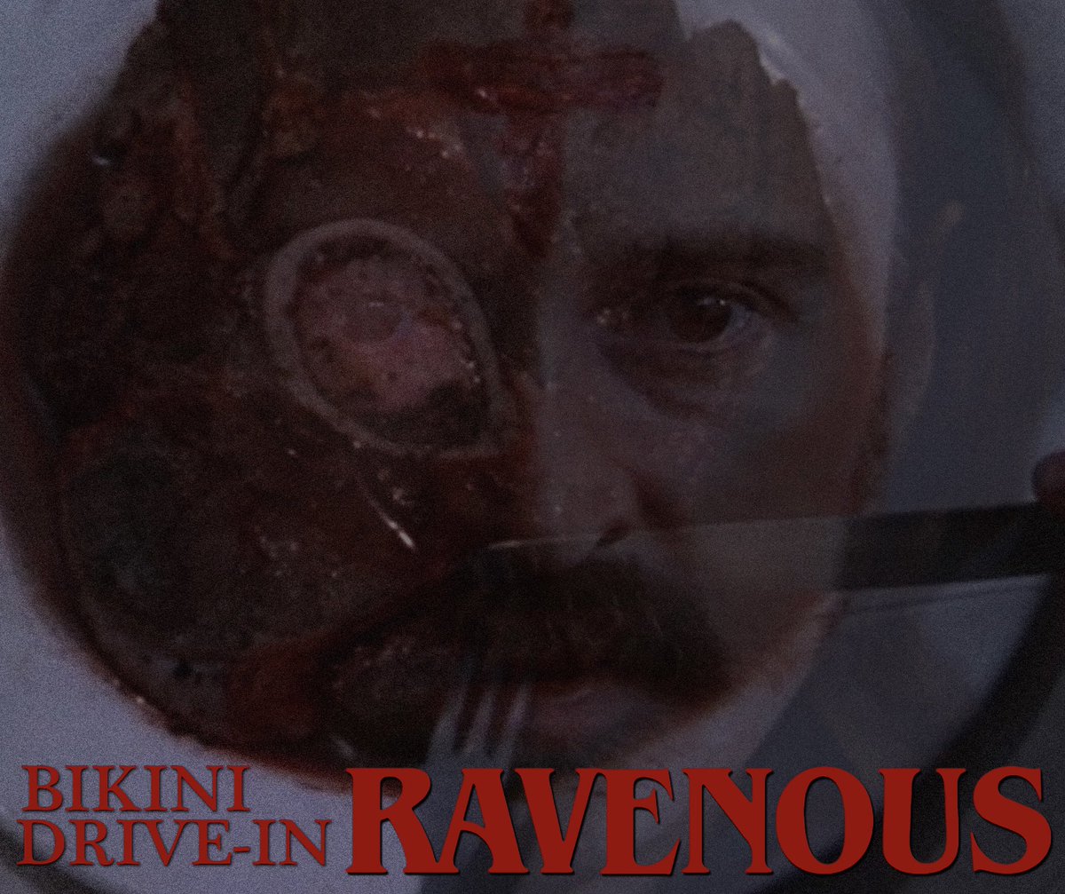psychicjeans's tweet photo. this week on bikini drive-in, we discuss antonia bird’s 1999 film, ravenous🥩manifest destiny, masculinity &amp; cannibalism🥩listen every sunday at 4:30 pm on @ckuw🥩questions or suggestions? email bikinidrivein@gmail.com #bikinidrivein https://t.co/E4vKs3VYzh