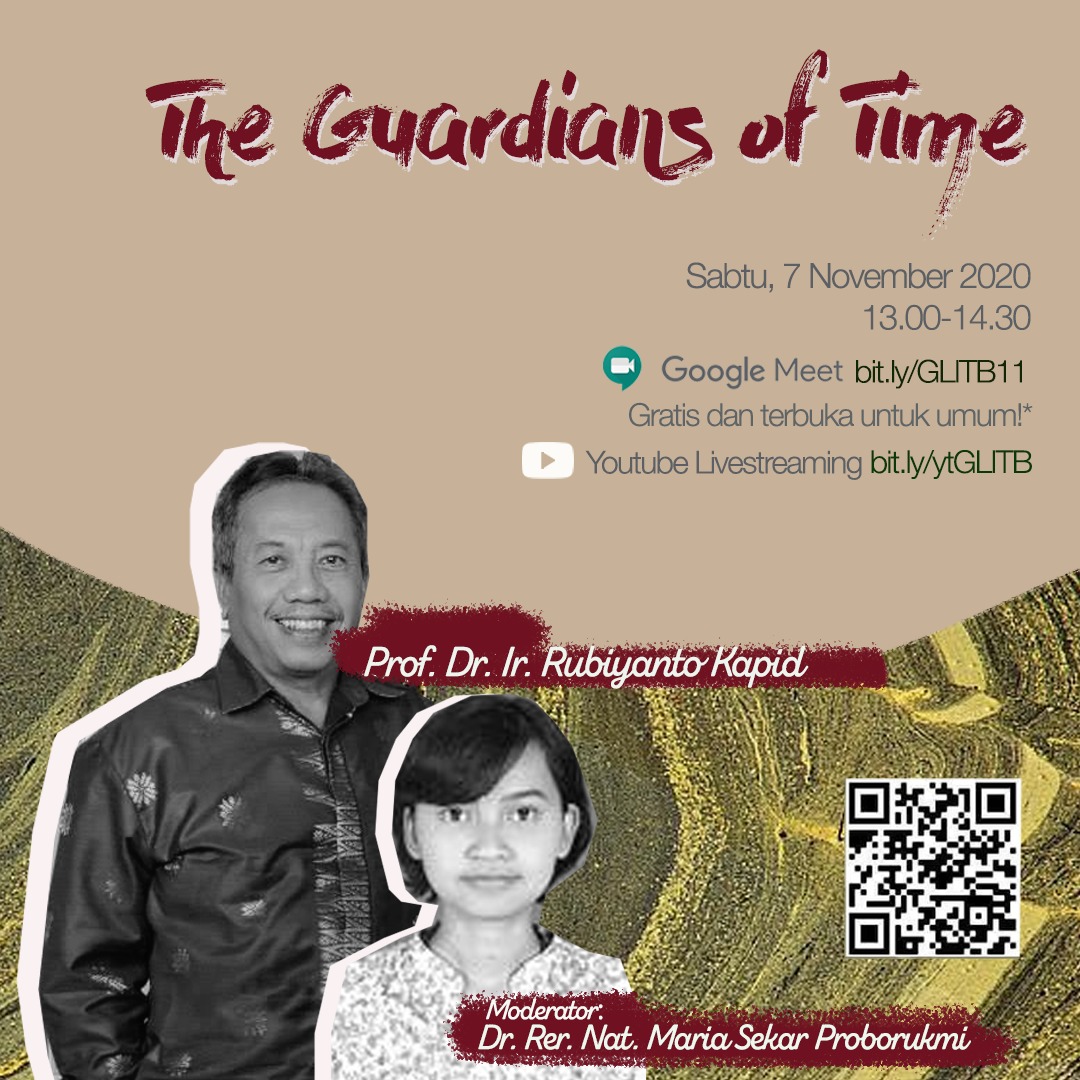 Yuk belajar salah satu cara penentuan umur lapisan Bumi!

Sabtu, 7 November 2020
13.00-14.30 WIB

Registration:
bit.ly/GLITB11
Registrasi gratis dan terbuka untuk umum. 
Ditayangkan secara LANGSUNG melalui kanal Youtube Prodi Teknik Geologi ITB
bit.ly/ytGLITB