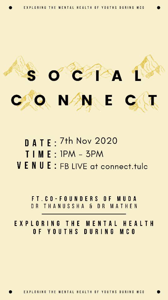 partimuda's tweet photo. Our co-founders @Thanussha5 and @DrMathen will be speaking to Taylorโs Connect on the issue on mental health. Tune in to listen to their thoughts on the mental health of youths during this pandemic. https://t.co/eGYROIZXUh