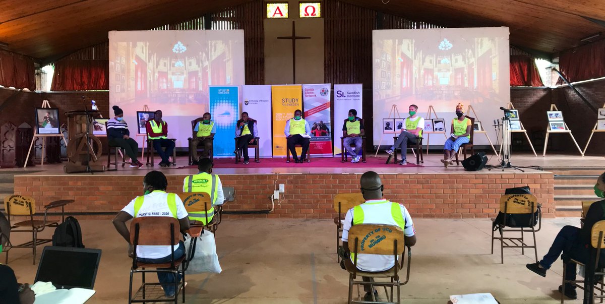 SwedeninUG's tweet photo. Today, the Embassy joins the @SweInstitute Alumni Association and the Danida Alumni association in Uganda at the Plastic Free seminar at @UCUniversity to discuss the impact of plastics on our environment.
#facingtheclimate
#nordics4climateaction https://t.co/Ed6ASHdXLU