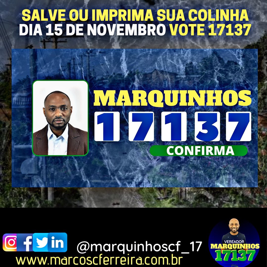MarquinhosCF_17's tweet photo. 🙋🏿♂️VOTE Marquinhos
1️⃣7️⃣1️⃣3️⃣7️⃣
Só quem é de comunidade, sabe das nossas reais necessidades!
#portoalegrers #votecerto
#comunidade #povo
#nãosevenda #contocontigo
#renovação #fortalecimento
#chegounossahora
#unidade #poderdovoto https://t.co/0pivR2yfag