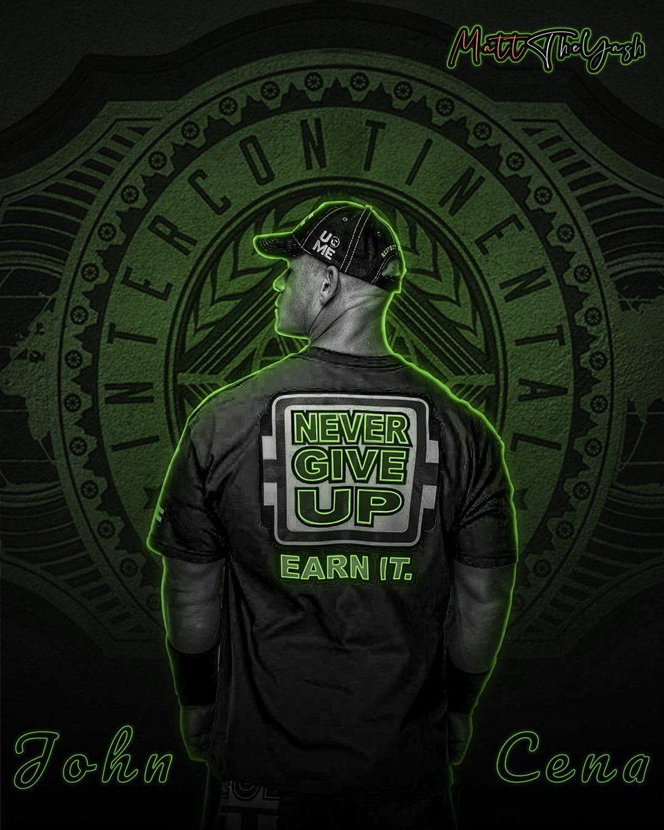 matttheyash's tweet photo. My New #Photoshop Edit Featuring @JohnCena.It's really surprising to know that He has never been the #IntercontinentalChampion in his Career Yet! Will John Ever Be the IC Champion 🤔#wwe #johncena #nevergiveup #hustleloyaltyrespect #cenation #ucantseeme #wweraw #smackdown #wwenxt https://t.co/k3n9hMpT0s