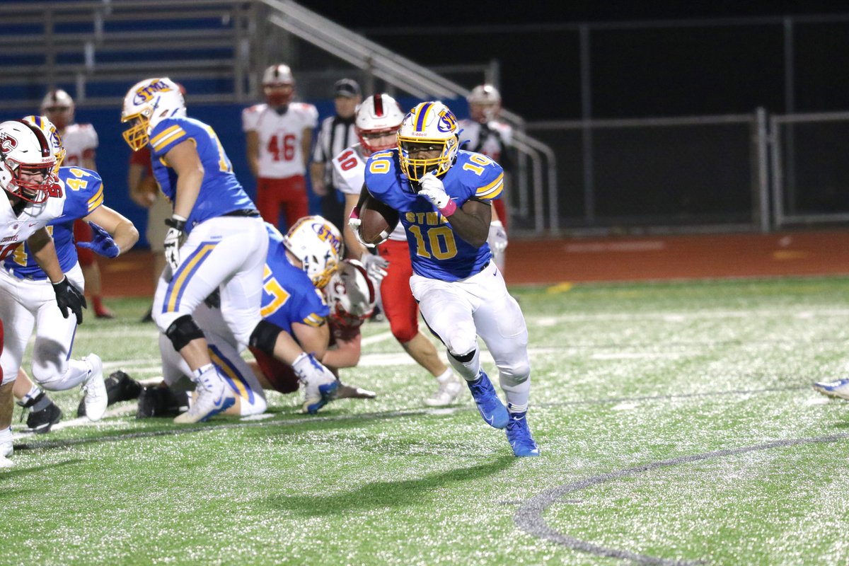 laplante71's tweet photo. Highlights from tonight's 49-21 home win for @StmaFB over Centennial. 

@StmaAd 
@davidcollins318 @jdrob1nsk1 https://t.co/O8l9UN7EZO