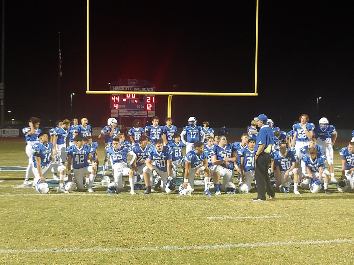 MesquiteAthDept's tweet photo. 44-21 final.  Wildcats on a roll!! https://t.co/SKfTFikgjR