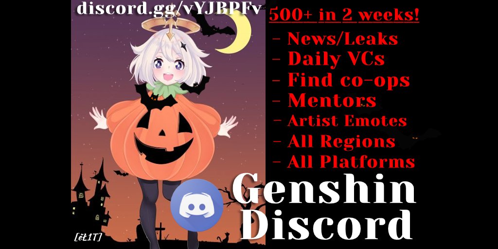 Genshin Impact Discord Recruitment Genshinrecruit Twitter