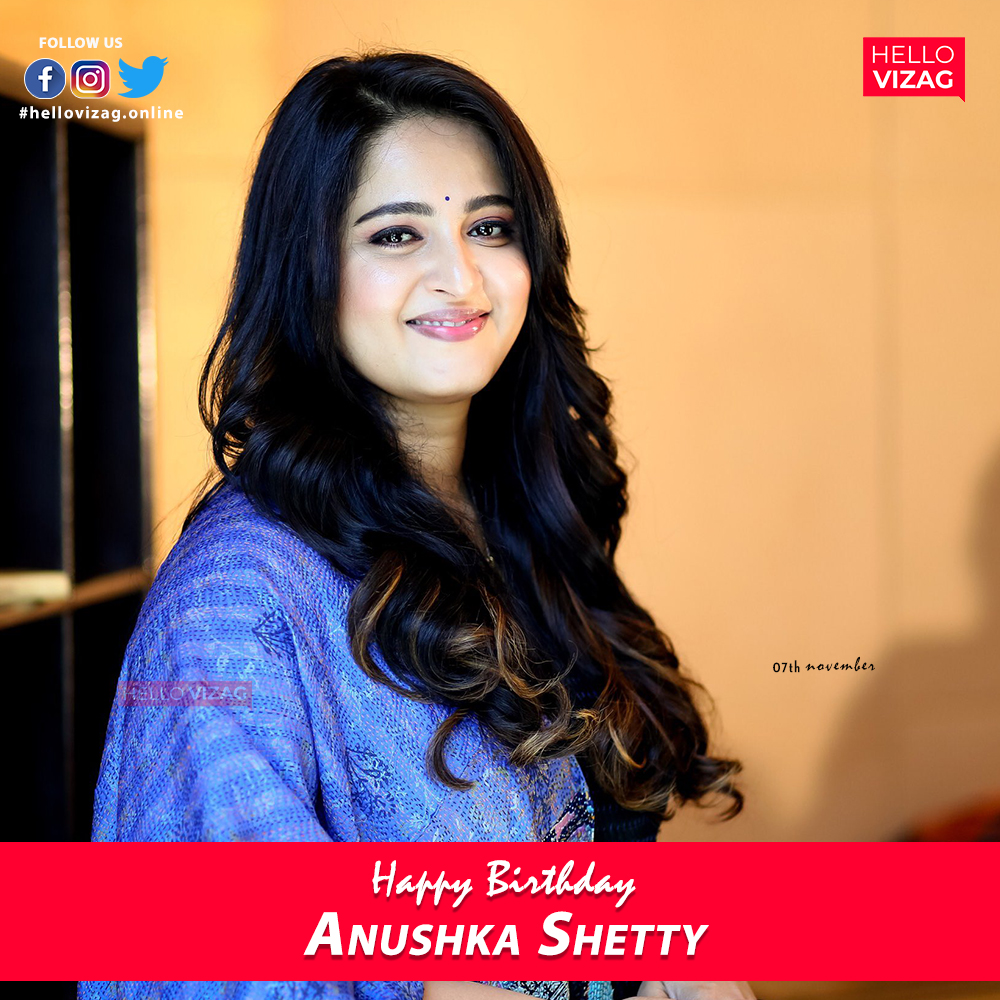 HelloVizag's tweet photo. HAPPY BIRTHDAY ANUSHKA

#anushka #anushkashetty #anushkasen #prabhas #bollywood #anushkashettyofficial #birthday #tollywood #sweetyshetty #vizag #vizagnews #newsofvizag #visakhapatnam #visakhapatnamnews https://t.co/VPUOQdSJLc