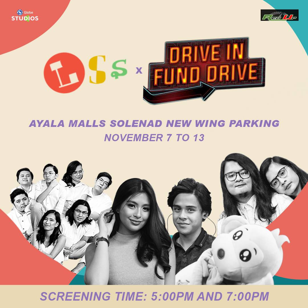 Mga beshiecakes! Miss niyo na ba kami? Punta kayo sa Drive In Fund Drive from Nov. 7 to 13 sa Ayala Malls Solenad New Wing Parking! Mag-showing ang LSS dun nang 5:00PM at 7:00PM. Kita-kits ah! 😉

Get your tickets now at mypbox.com!