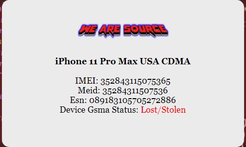 imei_clone's tweet photo. BLACKLIST GSMA CLEAN - LOST/STOLEN - BLACKLISTED SOURCE READY ON SALE - https://t.co/Zy7KOrMN2d