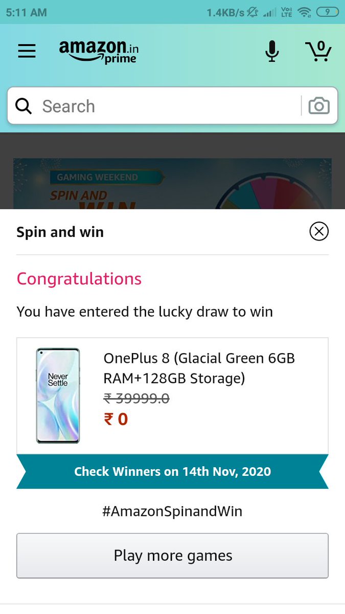 sudhakarreddy_t's tweet image. #AmazonSpinandWin
,@amazonIN