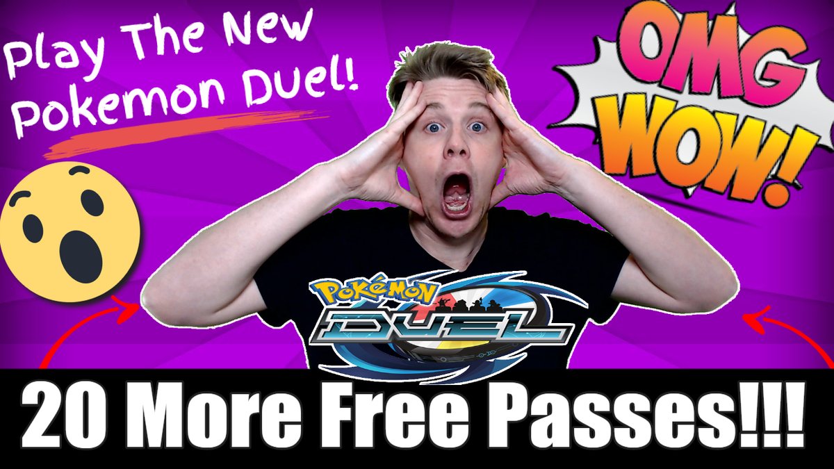 RocketRob12's tweet photo. Its giveaway time again!! This time giving away 20 Golden Tickets to the Pokemon Duel Beta!!!! 

If you wanna enter all you need to do is retweet this post, follow me on Twitter and subscribe to my Youtube!!! https://t.co/3ARXoqpX48

Winners will be drawn 28/11 on my YouTube https://t.co/2qt4wCbsP4