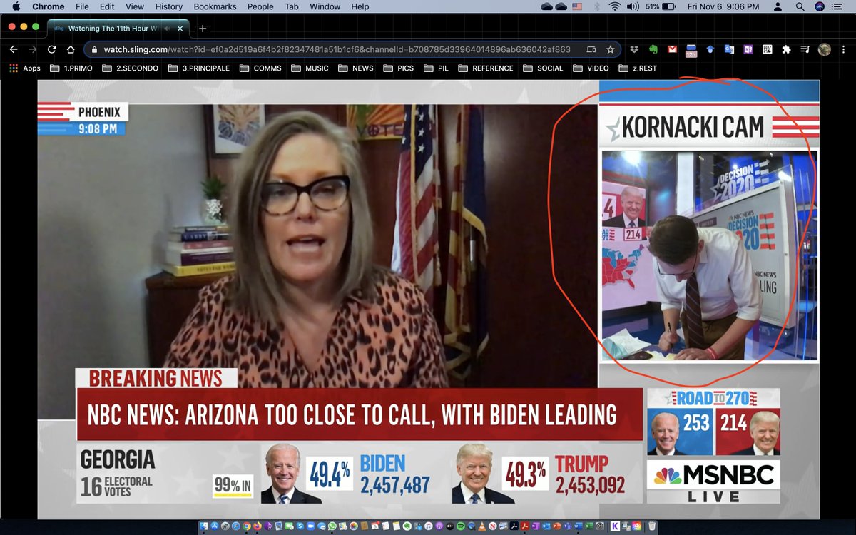 nnarayan75's tweet photo. MSNBC running a "Kornacki Cam". He's officially gone to plaid. #Spaceballsreference https://t.co/Kw74V5FkKY