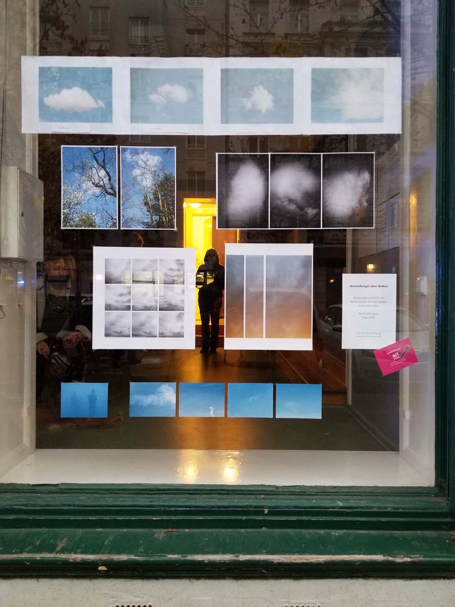 FASB_Berlin's tweet photo. Today we open our small #gallery in the window. At first we show #SpeculationsAboveClouds The #COVID19 distances can be increased.
.
#Berlin #Schöneberg #Mansteinstr
.
#PhotographyIsArt #SaveTheArts #StaySafe #maskeauf
#lockdown #photography #clouds #gallerytour #artinberlin https://t.co/gQQ8QDSnPe