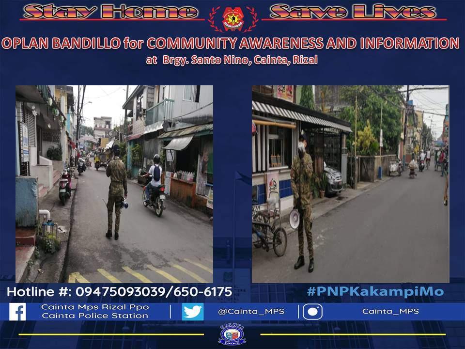Cainta_MPS's tweet photo. At about 3:32 PM of November 06, 2020 PSB PSSg Arnel M Comendador under the supervision of PLTCOL RODOLFO G SANTIAGO II, ACOP  conducted Oplan Bandillo.
#PNPPATROLPIan2030
#INSTITUTIONALIZED
#TeamPNP
#WeServeAndProtect
#PNPKakampiMo
#TeamCALABARZON
#PNP4A
#TatakManongEnteng https://t.co/XZ2qFktzMh