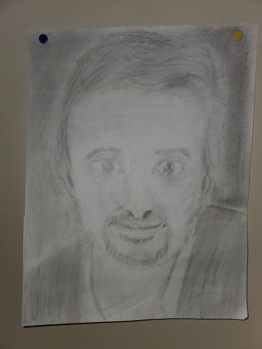 JTPotts's tweet photo. @RichardHammond my 12 year old son drew this portrait of you for an art class assignment. He's a big fan! https://t.co/0haaIPKODa