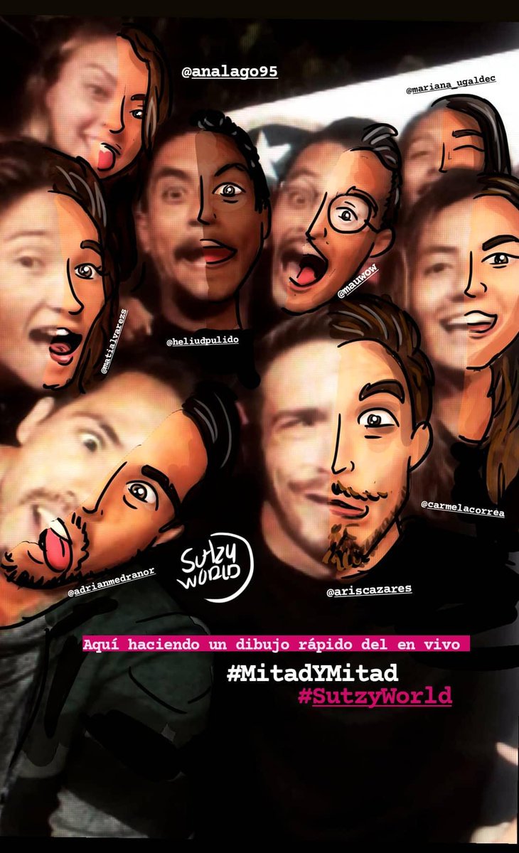 SutzyWorld's tweet photo. #SutzyWorld #MitadyMitad @analago95 @Heliud_Pulido @matialvarezs @mauwowhm @mariana_ugaldec @karmelacorrea @Ariscazares #AdrianMedrano #InstagranLive #Titanes ✍🏻 https://t.co/CznKKphiLw