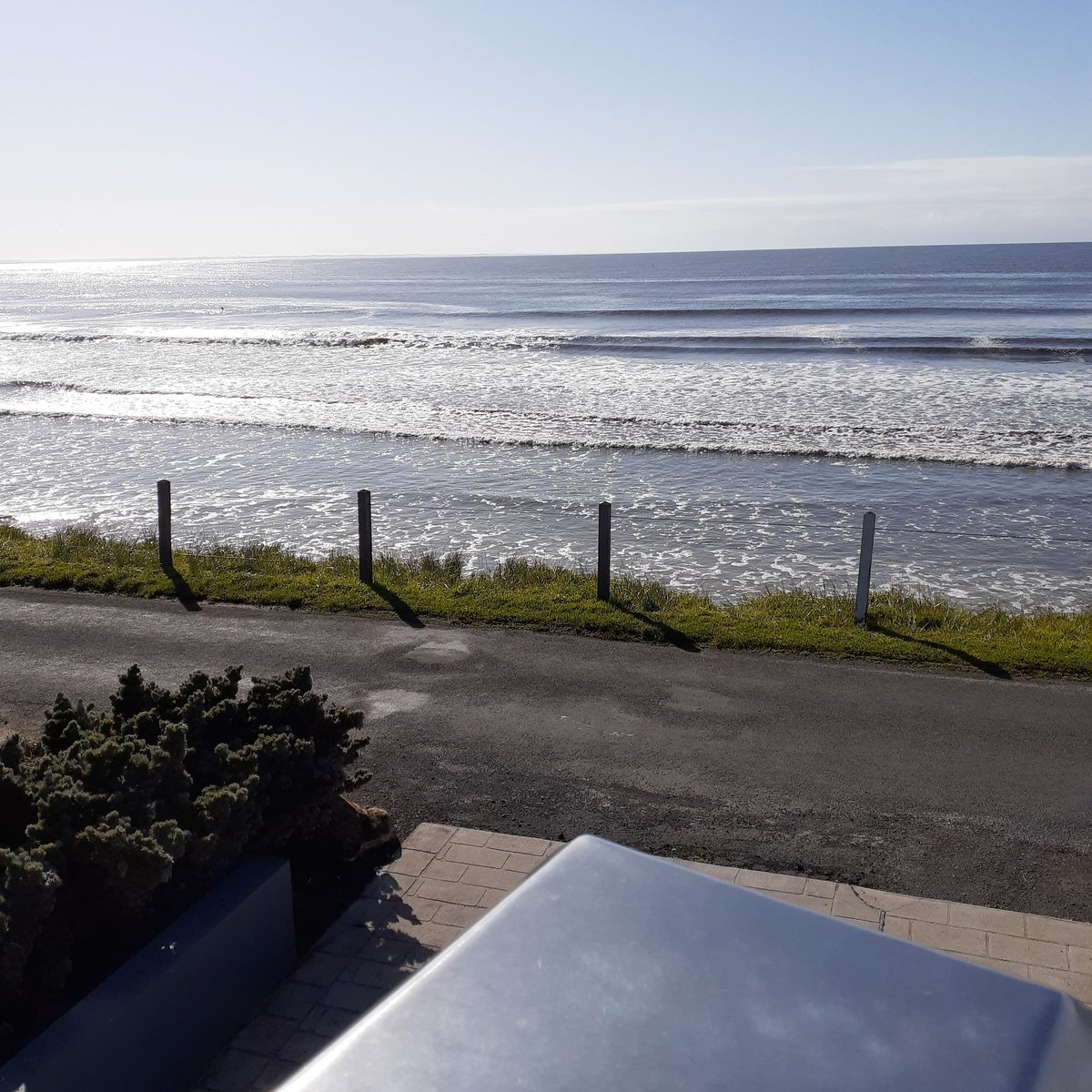 auldtim's tweet photo. IT'S no better the balcony at AULDY'S accommodation East Beach Port Fairy #eat3284 #portfairy #greatoceanroad #iamportfairy #travelportfairy #destinationportfairy #latte #driftwoodcoffee #portfairyhoildays #portfairycafe #portfairycoffee #coffee #gorrt #visitmelbourne https://t.co/ZETFOFygOd