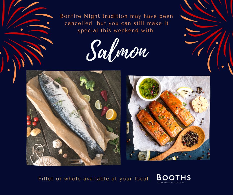 myfishcompany's tweet photo. On promotion this weekend @BoothsCountry, Premium Scottish Salmon #scottishsalmon #SalmonLovestory #premiumfish #welovesalmon #freshfishspecials #salmonisthedish #localseafoodsuppliers https://t.co/3Nuh066IRV