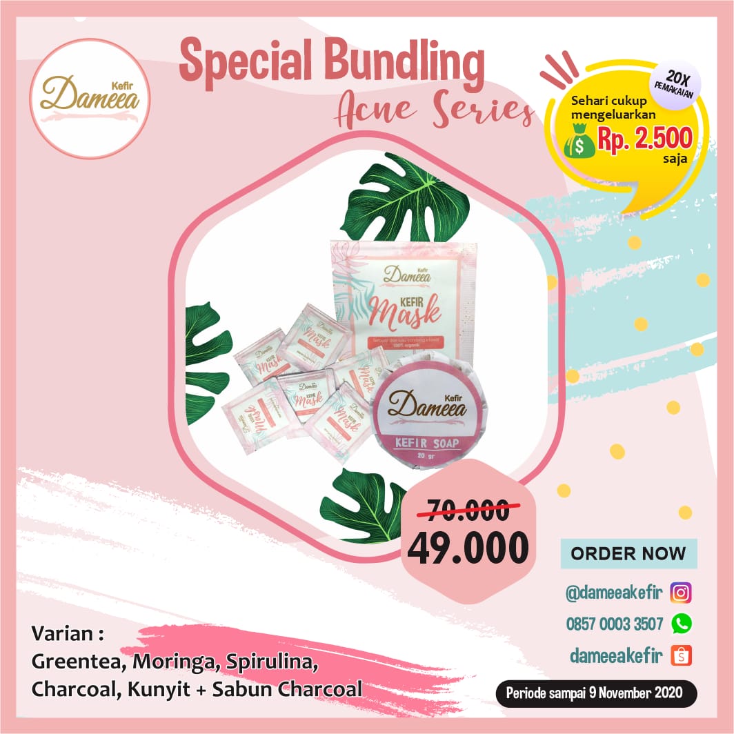 dameeakefir's tweet photo. Haloo dear!

*2HARI LAGI*!!! Bundling Special Acne Series akan berakhir!

Kami mengingatkan kepada sista/agan bahwa Promo Acne Series akan segera berakhir🔥

Yukk segera checkout sekarang juga karna periode dan stock terbatas!!!! 

Say Bye to Acne Say Hi to Flawless Skin!✨ https://t.co/A9VGimb0EA