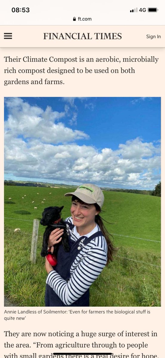 soilmentor's tweet image. #Soilhealth is our super power! It was super exciting to talk about #soilbiology with @tabijgee from @ftweekend alongside our friends @Hodmedods @josiahfood @LandGardeners 😀💚💫 @annielandless app.ft.com/content/8c2e73…