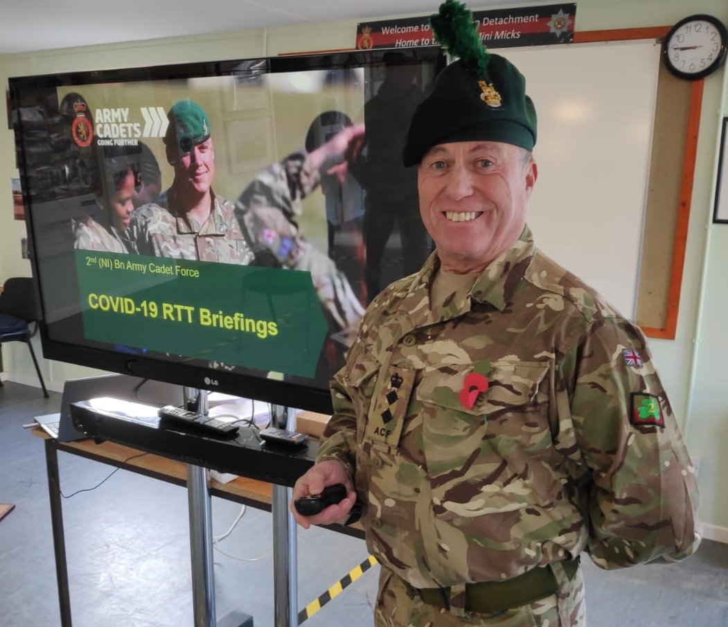 Comdt_2NIACF's tweet photo. @2NIACF @AcfBallygowan
 Great to be finally back to F2F in Northern Ireland. First of RTT briefings underway @ArmyCadetsUK @HQCadetBranch @CullybackeyACF @ACFColCadets @NationalACSMI @HarvSmyth @RFCANI @ArmedForcesNI @CFNatTrnAdvisor @NiCedep https://t.co/QMeSHW1bLW
