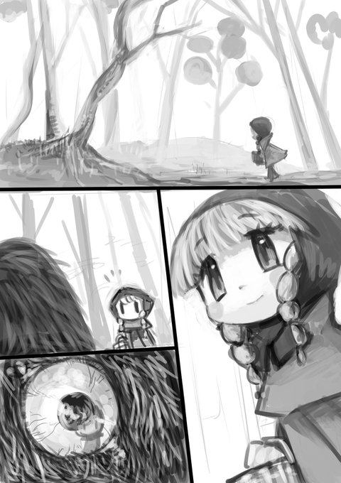 #イラスト #漫画 #LittleRedRidingHood
漫画形式のイラストを描いて練習 