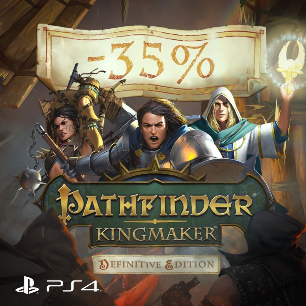 Make haste and grab your copy of Pathfinder: Kingmaker Definitive Edition at a 35% discount on the Playstation Store now through Friday November 20!
Read Pathfinder: Kingmaker on the Planet of Discounts!
buff.ly/36eEfED