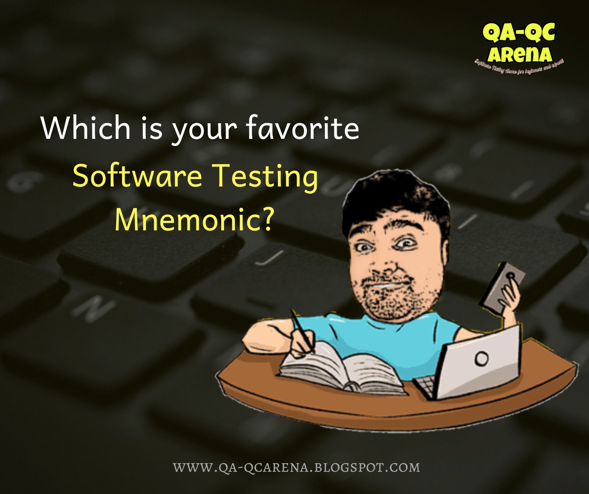 QAQCArena's tweet photo. #TestingMnemonic #Mnemonic #Testing #Checking #SoftwareTesting #QA #QC #Quality #TestDesign #TestStrategy #TestApproach #TestPlan #QAQCArena https://t.co/fYerSllNfE